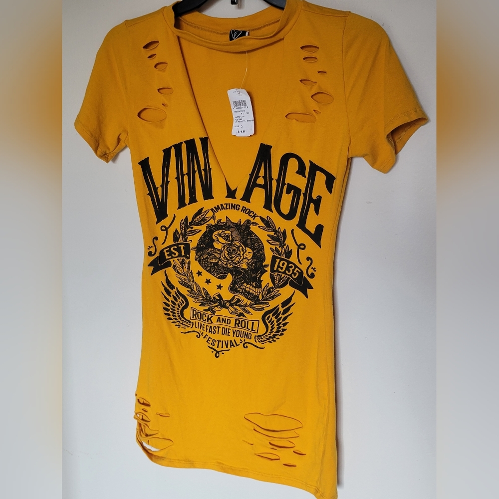Windsor vintage print shirt dress💛NWT